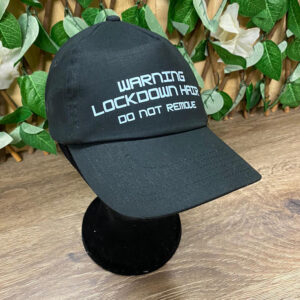 Warning Lockdown Hair Cap