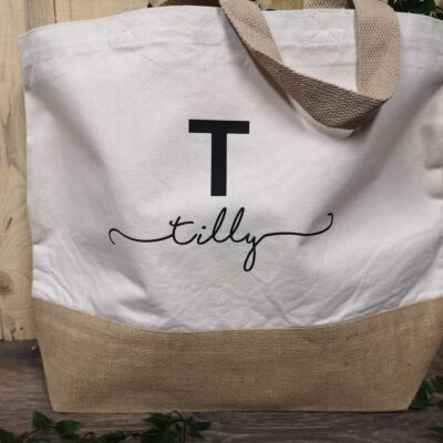 initial-beach-tote-bag