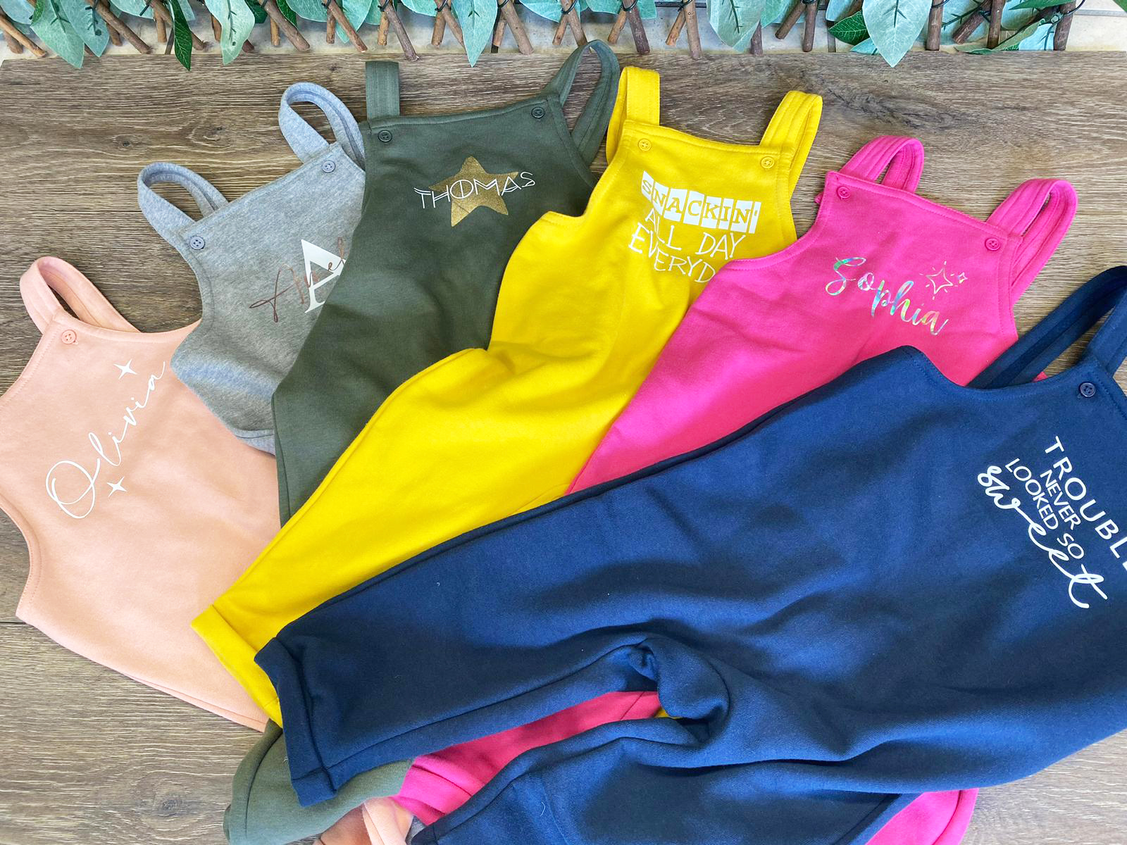 personalised dungarees baby