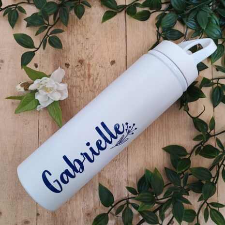 white-insulated-water-bottle-personalised