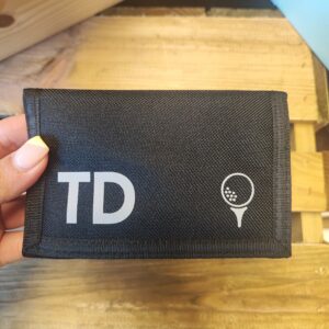 personalised wallet black