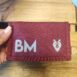 personalised wallet burgundy